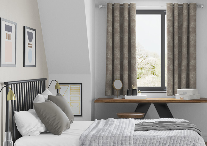 Feather, Coffee - Made to Measure Curtains - Image 3